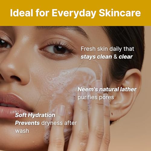 Image of ARISH BIO-NATURAL Haldi Neem Face Wash- 75 ml | Turmeric, Tulsi & Honey | Herbal Anti-Acne Cleanser for Pimples & Blemishes | Deep Cleansing for Oily & Acne-Prone Skin | For Women & Men All Skin Types
