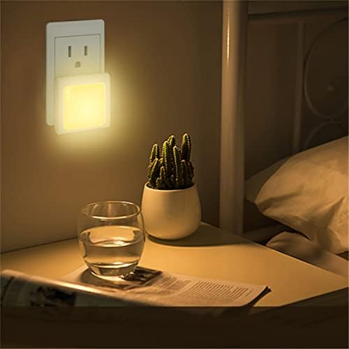 Denidou LED Night Light Plug in Wall Night Light with Dusk to Dawn Photocell Sensor & Brightness Adjustable 2700K Warm White Lamp for Kids/Children/Adults, Stairs, Hallway, Kitchen, Bedroom