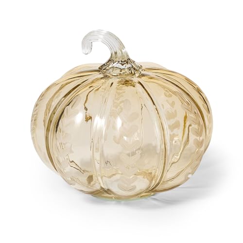 Sur La Table Orange Glass Décor Pumpkin