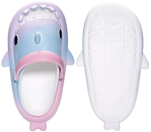 Image of KVbabby Kids Shark Slides Boys Girls Cloud Sandals | Cloud Sandals,Open Toe,Beach Pool Water Shoes,Slip-on,Lightweight,Non-Slip,Soft,Flexible,EVA Slippers