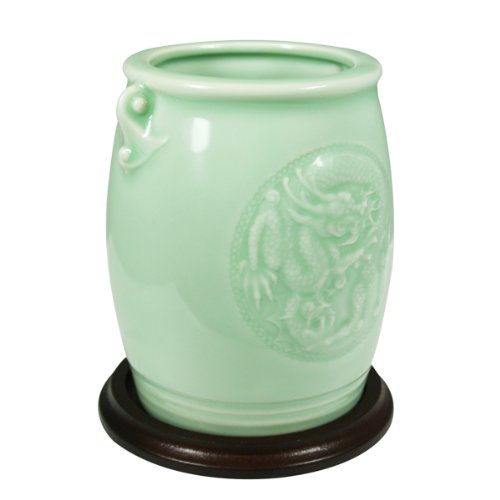 Wrapables Gifts & Décor 4.5 Inch Chinese Dragon & Phoenix Ceramic Vase #TOP1
