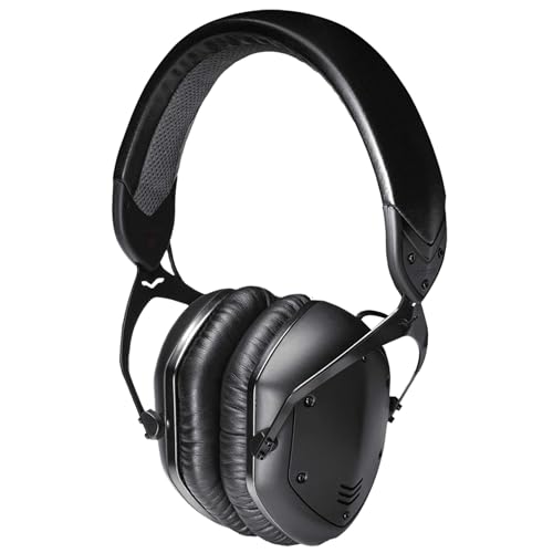 V-Moda Crossfade LP2 | Auriculares circumaurales metálicos con Aislamiento de Ruido | Dos transductores de Doble diafragma de 50 mm | Funda de exoesqueleto | Matte Black