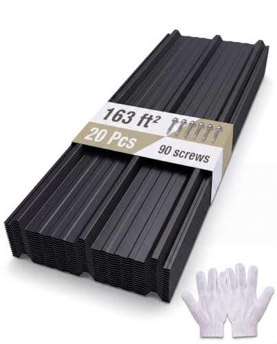 Image of GarveeLife Ribbed Metal Roofing Panels, 163 Ft