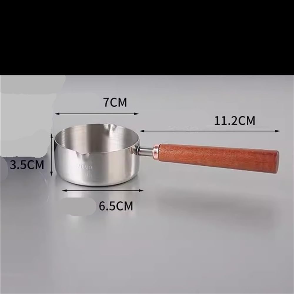 Creamer Pitcher 304 Stainless Steel Mini Hot Oil God Household Kitchen Pouring Sauce Special Pot Small Milk Pot Sauce Seasoning Pan Gravy Boats