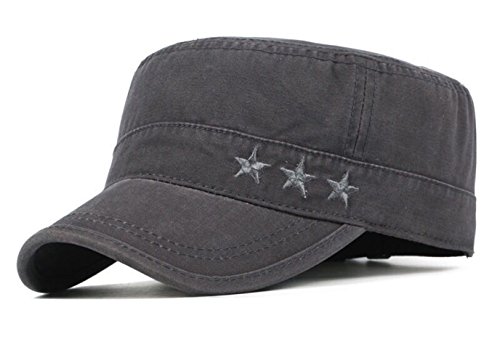 FOOKREN Cap im Military-Stil,Schnell-trocknend Baseball Sonnen Sport Cap,Mützen für Draussen Sun kappenBase Caps, Mütze NO-22 (Grau) Cover