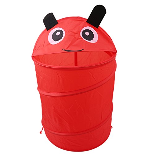 Yesiidor Folding Cartoon Storage Basket Laundry Storage Barrel Cartoon Large Toys Household Storage Organizer
