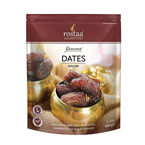 Image of Rostaa Cash & Carry Kalmi Dates (680g) | Premium Kalmi Khajur | Naturally Sweet | Healthy & Nutritious Snack | Rich in Fiber, Vitamins & Minerals | Gluten Free, Non-GMO & Vegan