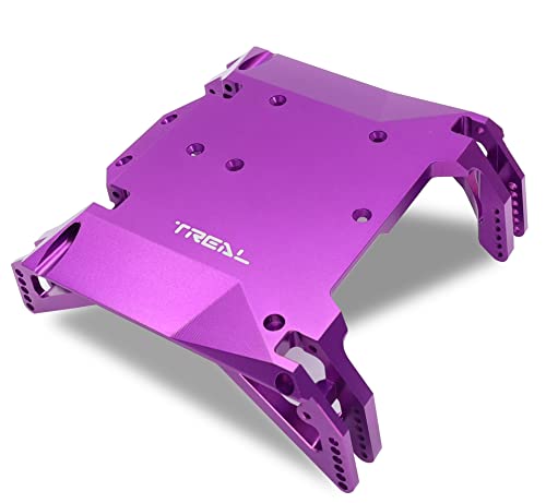 Image of TREAL Ryft Skid Plate Aluminum 7075 CNC Machined, Center Skid Board Compatible with Axial Ryft RBX10 Upgrades Ryft RBX10 Chassis Skid Plate AXI231025 (Purple)