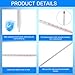 Relaxweex 10 Pcs General Purpose Lab Thermometer 12 Inch Total Immersion Glass Liquid -20 to 150℃ Liquid in Glass Thermometer for Laboratories, Universities, Food and Beverage Processing, Clear