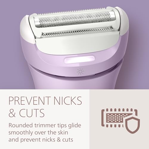Philips Lady Shaver Series 8000 - Cordless, Wet & Dry Electric Shaver, 3-Blade Shaving System, Flexible Shaving Head, LED Light, for Legs, Body & Bikini, 100 Mins. Runtime, Model BRL149/00 - image 8