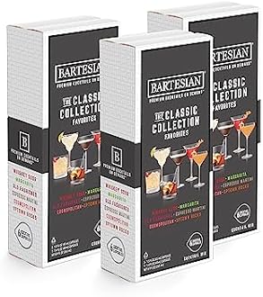 Bartesian The Classic Collection Favorites Cocktail Mixer Capsules, Variety Pack of 18 Cocktail Capsules, for Bartesian Premium Cocktail Maker