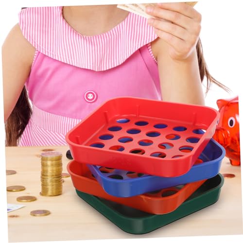 Bandejas plásticas para clasificar monedas DOITOOL 4 pcs miniatura 5
