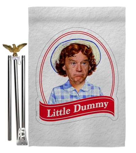 FJB Little Dummy Flag Pole Kit Eagle Top Mount Wall Holder Patio Deor Home Porch Sign Rally Shooting 2024 Room Tapestry Garden Banner Yard Patriotic Decorations Republican Gift Made in USA