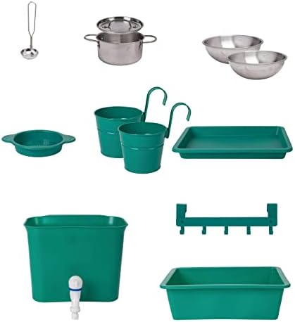 Hape Outdoor Kitchen | Mud Kitchen Wooden Toy Playset with Accessories, for Children Ages 3+ Years - 5