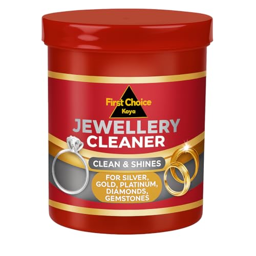 First Choice Kaya Jewellery Cleaner for Silver Gold Platinum Diamonds Gemstones Cleans and Restores Shine (145ml)