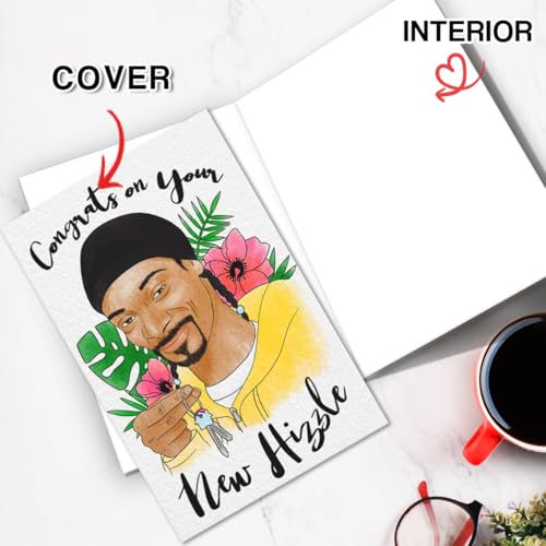 Funny Housewarming Card for Friends, Unique New Home Card for Coworkers Relative Neighbors, Perfect House Gifts for Women Men, Congrats on Your New Hizzle