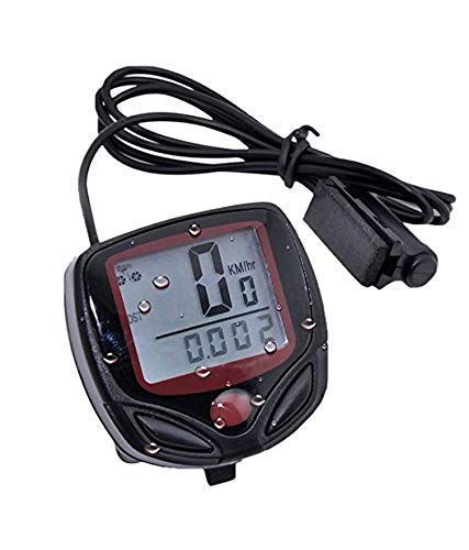 Angelie Bicycle Speedometer with Large LCD Display, Backlit & Waterproof | for Road and Mountain Bikes |
