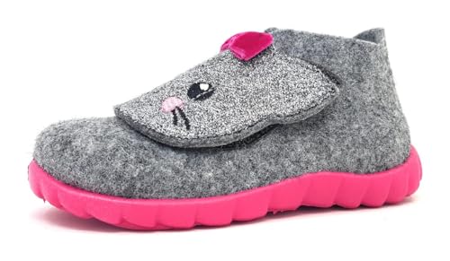 Superfit Fille Happy Shoes, Grau Hellgrau 25, 26 EU