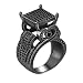 Uloveido Womens 0.4" Wide Square Cluster Engagement Love Heart Architecture Ring Platinum Plated, Bridal Fashion Jewelry Stores (Size 6 7 8 9 10 11) RA0221