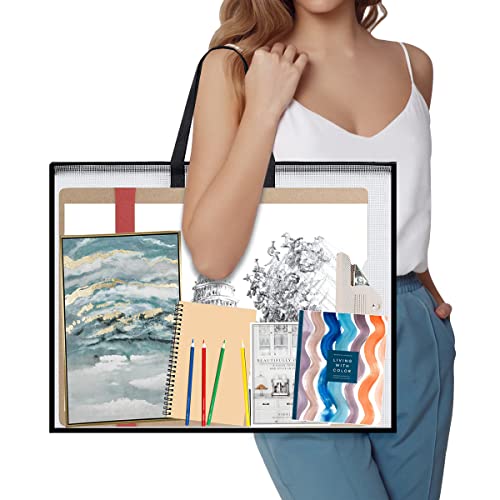 Vikyel Art Portfolio Bag 19 X 25 Inch, Poster Storage Bag With Zipper And Handle For Artworks, Bulletin Boards, Painting, Charts And Teaching Material (3 Pcs) #TOP5