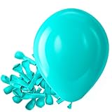 Bezente Teal Balloons Latex Party Balloons - 150 Pack 5 inch Matte Small Turquoise Helium Balloons for Wedding Bridal Shower Birthday Party Backdrop Decorations