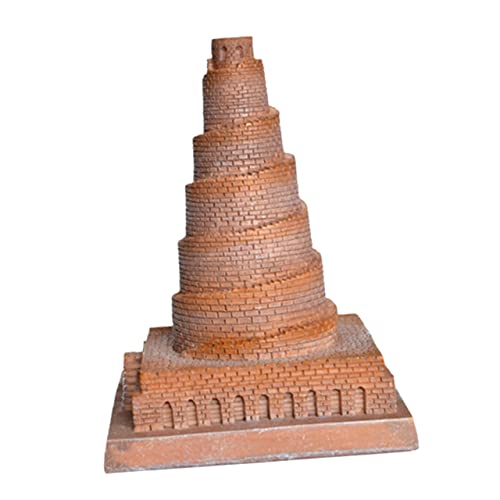1Pc ホーム インテリア 彫刻 レジン クラフト ミニ 塔 建物 塔 彫刻 建物 彫刻 装飾品 模型 彫像 建築 彫刻 工芸 バベル 塔 模型 ミニチュア 3D