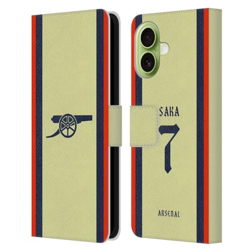 Étui iPhone 17 Arsenal FC Bukayo Saka housse portefeuille cuir