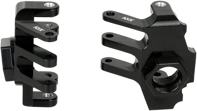 KYX Racing Aluminum Alloy AR14B Front Axle Steering Knuckle Upgrades Parts Accessories for 1/10 RC Crawler Car Axial RBX10 RYFT