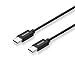 Nekteck USB Type C (USB-C) to USB Type-C Data & Charging Cable Reversible Design for Macbook 12 Inch , LG G5, Google Nexus Pixel/ Pixel XL, 5X 6P, HTC 10 and More, Black - 6.6 Feet