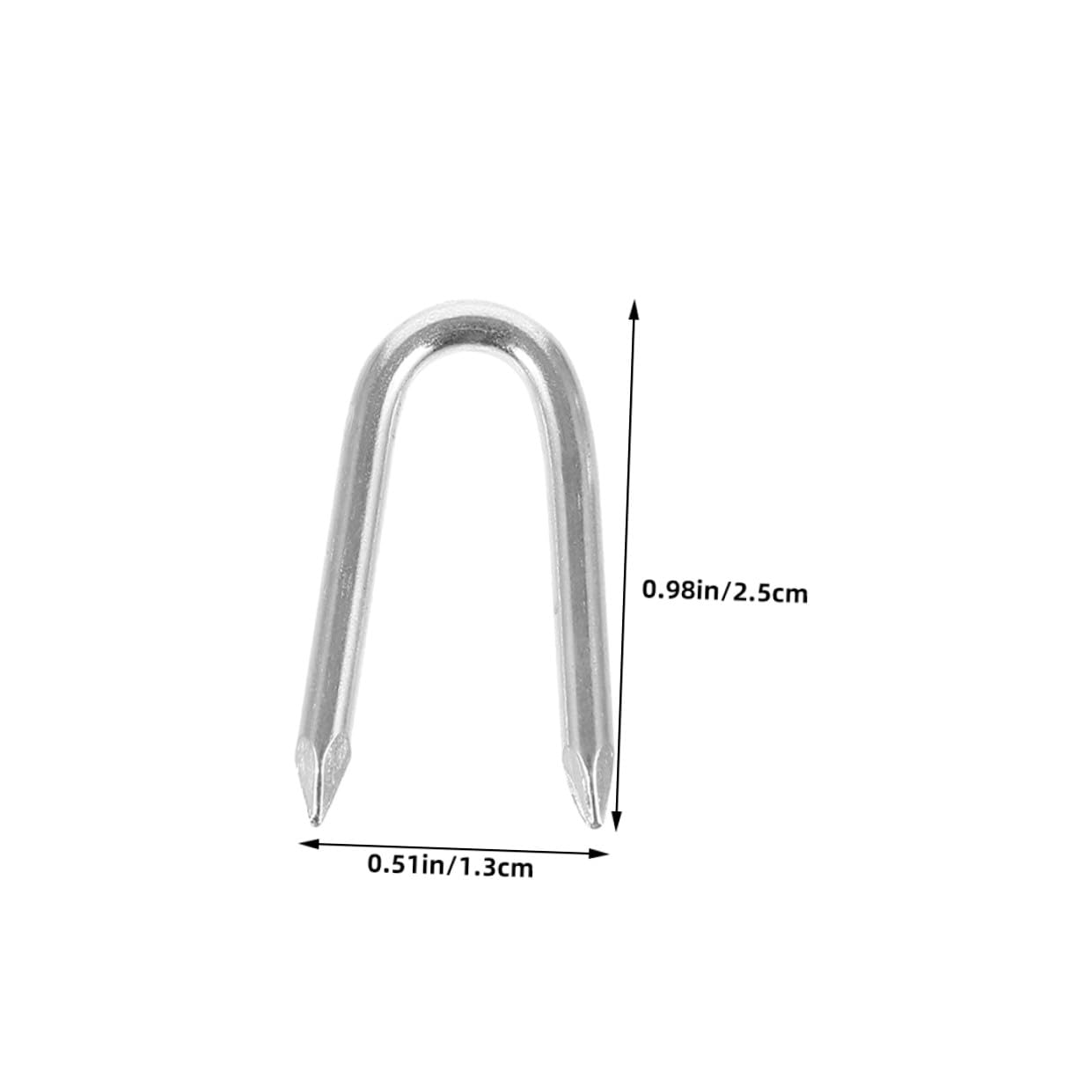 200pcs U-Shaped Fence Staples 1-inch High Tensile Wire Fencing Fasteners for Yard Garden Agricultural Use Secure Wire Mesh and Barrier Fabric Installation