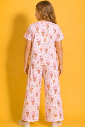 Image of TotzTouch Night Dress Kids Girls - Soft, Comfy & Adorably Stylish Printed Pyjama Set Age 6 Months to 15 Years