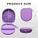 Headphone Case Compatible with JBL Tune 520BT/ 720BT/ 770NC/ 670NC, Soundcore by Anker Q20i/Q30, Sony WH-CH720N/WH-CH520, BERIBES, KVIDIO, TOZO HT2 Headphones, Travel Hard Purple Case by DR·AMIU