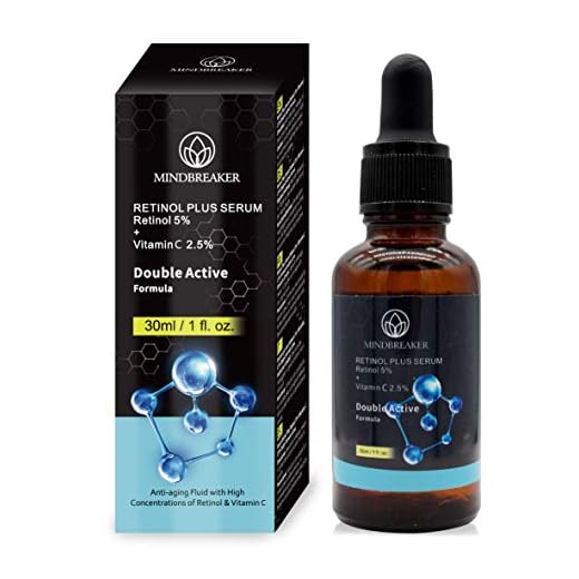 Suero de vitamina C natural con retinol al 5%, nueva fórmula de tratamiento para la piel, reductor orgánico antiarrugas, humectante, ojeras, cicatrices, cuidado orgánico de la piel para rostro y ojos