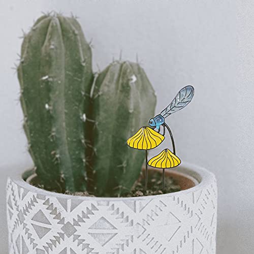 Jdefeg Orchid Clear Glass Decorated Pot Decoration With Iron- Insert Garden Props Flower Outdoor Patio & Garden Faux Potted Plants Indoor Tall #TOP6