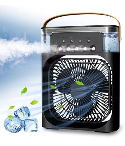 Opiniones de Ventiladores de sobremesa - los más vendidos. 47 Ventilador Humidificador, Enfriador de Aire Evaporativo de 3 Velocidades.
