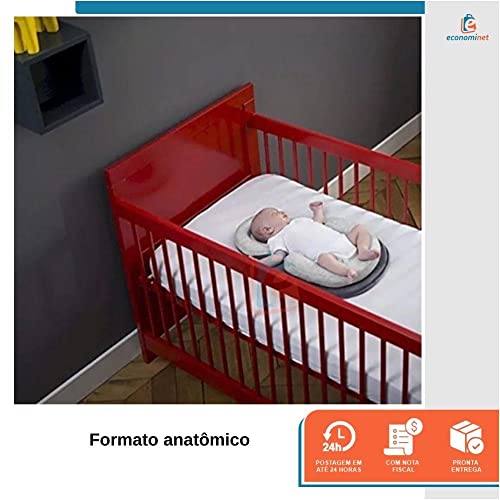 Ninho para bebê com móbile baby Style Cinza