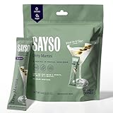 SAYSO Dirty Martini Cocktail Sticks | Craft Cocktail or Mocktail in 1 Min, Just Add...