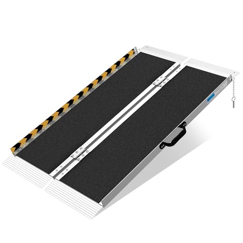 Portable 4FT Aluminum Wheelchair Ramp