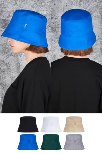 Image of VARZAR Official Store /Stud Drop Over fit Bucket hat / 6colors Unisex Deeper Small face Effect UV Protection hat