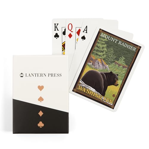Baraja de Poker Lantern Press Black Bear, 52 Cartas
