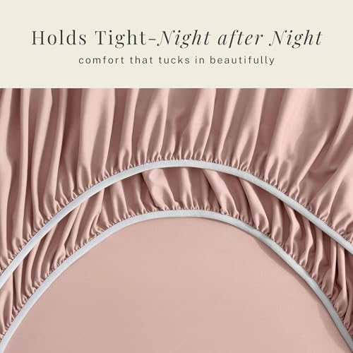Image of Hearth & Harbor Bed Sheets, Luxury Soft 6 Piece Bed Sheet Set Extra Deep Pocket Fitted Sheets Fits Mattress up to 21 inch, Double Brushed Bedding Sheets & Pillowcases,
