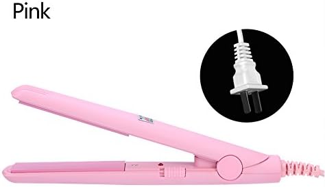 Miniatura 2 de Dioche Mini plancha plana 2 en 1, mini plancha de pelo de 4 colores, plancha plana de cerámica turmalina, rizador de calefacción para salón