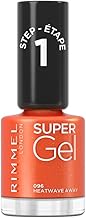 Rimmel London Super Gel Nail Polish, 96 Heatwave Away, 12ml
