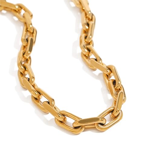 Collier chaîne lisse en acier de luxe, un bijou intemporel unisexe