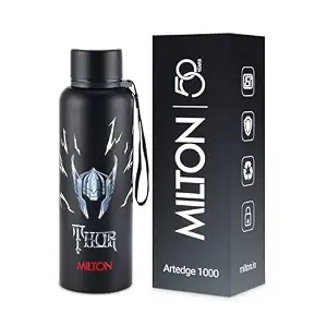 Milton Artedge 1000 Thermosteel ISI Certified Water Bottle, 1000…
