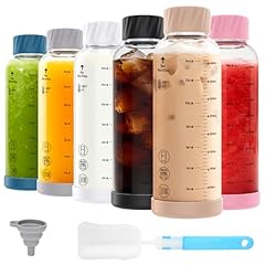 16oz Borosilicate Juice Bottle 6 pack