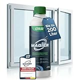 GLORYPURE GLAS-MAGIER Fenster- und Glasreiniger Konzentrat 1L, 200-fach ergiebig bis 200L, Profiqualität, streifenfrei bei Fett und Schmutz, für Fenstersauger, Fenster, Spiegel, Glastüren, Glastische