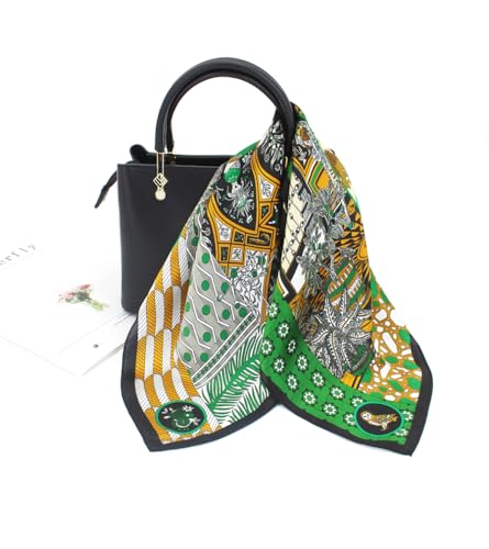 Image of ANDANTINO 100% Mulberry Silk Scarf -21 inch Square Neckerchief with Gift Packed