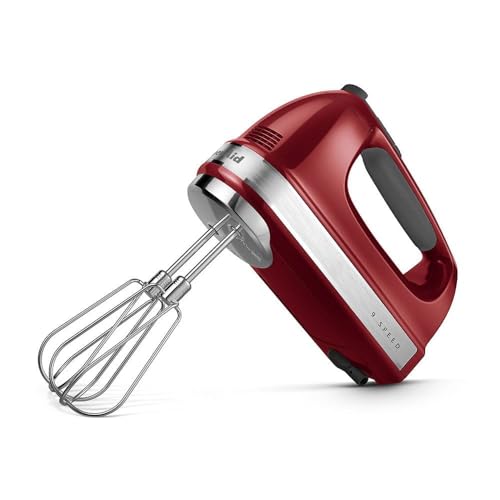 KitchenAid KHM926 9 Speed Artisan Hand Mixer Empire Red