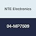 NTE Electronics 04-MP7509 Nylon Rubber Adhesive Mounting Pad for #4 Screw Size, 0.74" Square, 0.19" Height, Natural (Pack of 100)